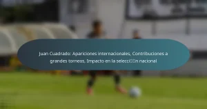 Juan Cuadrado: Apariciones internacionales, Contribuciones a grandes torneos, Impacto en la selección nacional